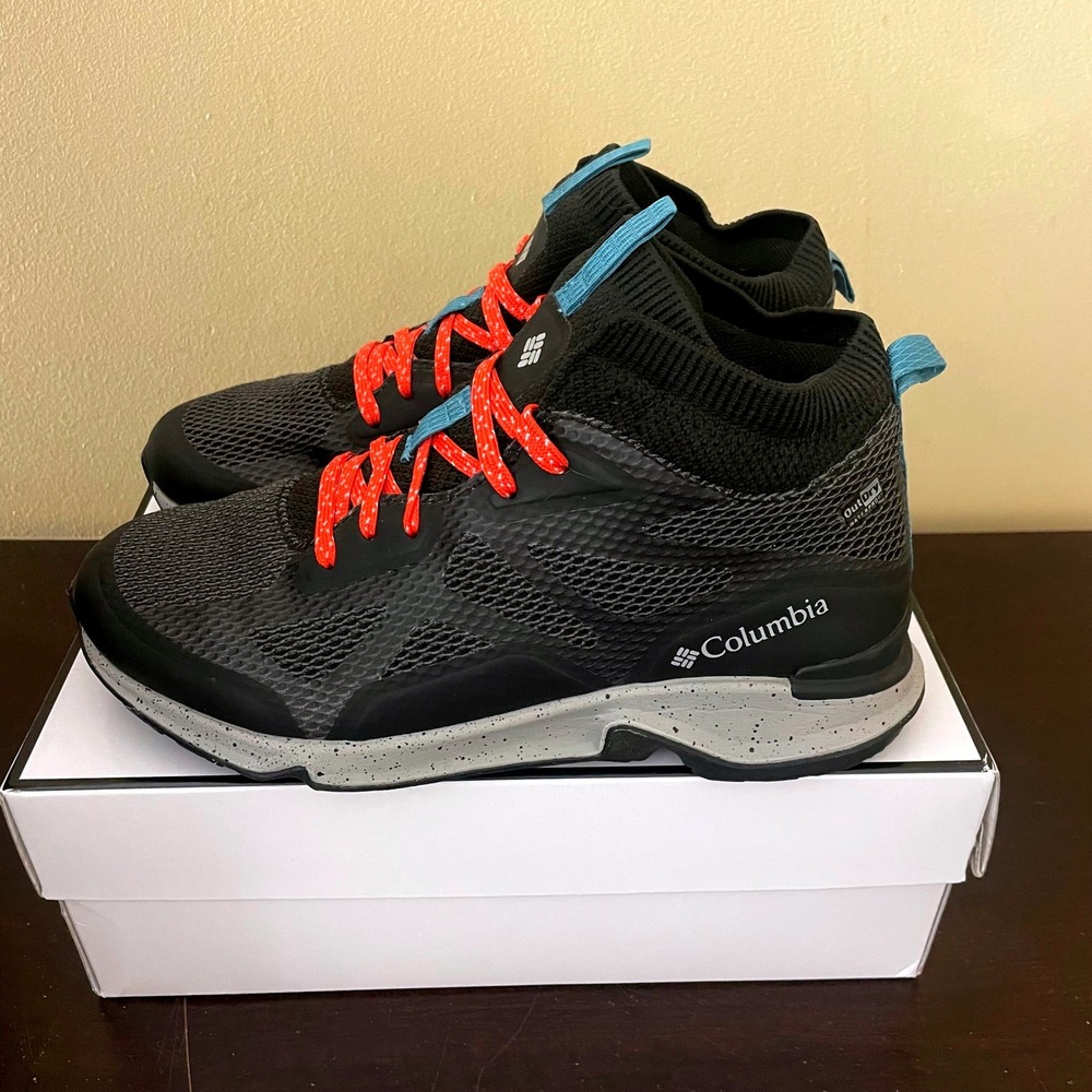 Columbia SH/FT OutDry Mid Waterproof Hiking Sneakers Black BL0134-010 Womens 7‎